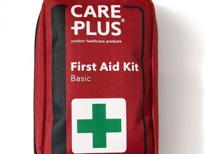A small red first aid kit bag (item type photo, not the exact product)